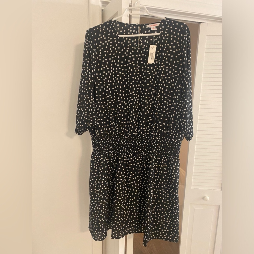 Joe Fresh Smocked Waist Polka Dot Dress Size 1X